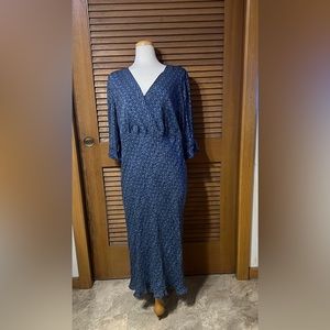 Lane Bryant blue flutter dress. Size 18/20.